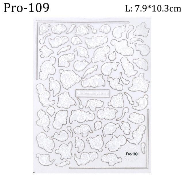 5D Sweater Nail Sticker Acrylic Engraved Winter Charm Designs Beauty Cloth Christmas Patterns Nails Art Decoration Tools Nail Art Stickers Decor Tip Transfer Nail Decals Sticker For Pretty Girl Self-Adhesive Nail Decals Designer Nail Stickers