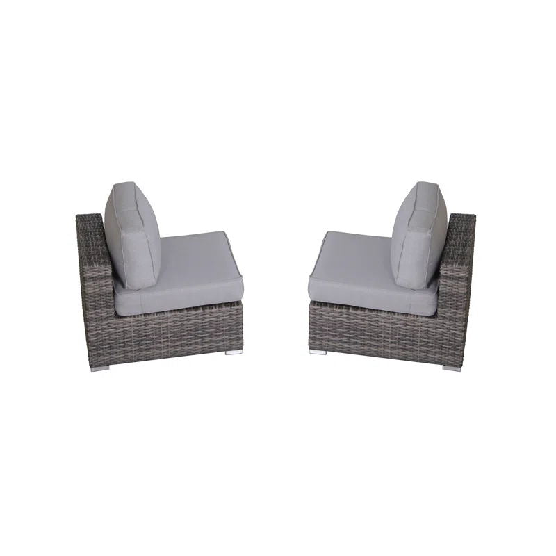 Minnesota - 9 Piece Sectional Sofa Set With Cushions - Gray Mix by Couch.com