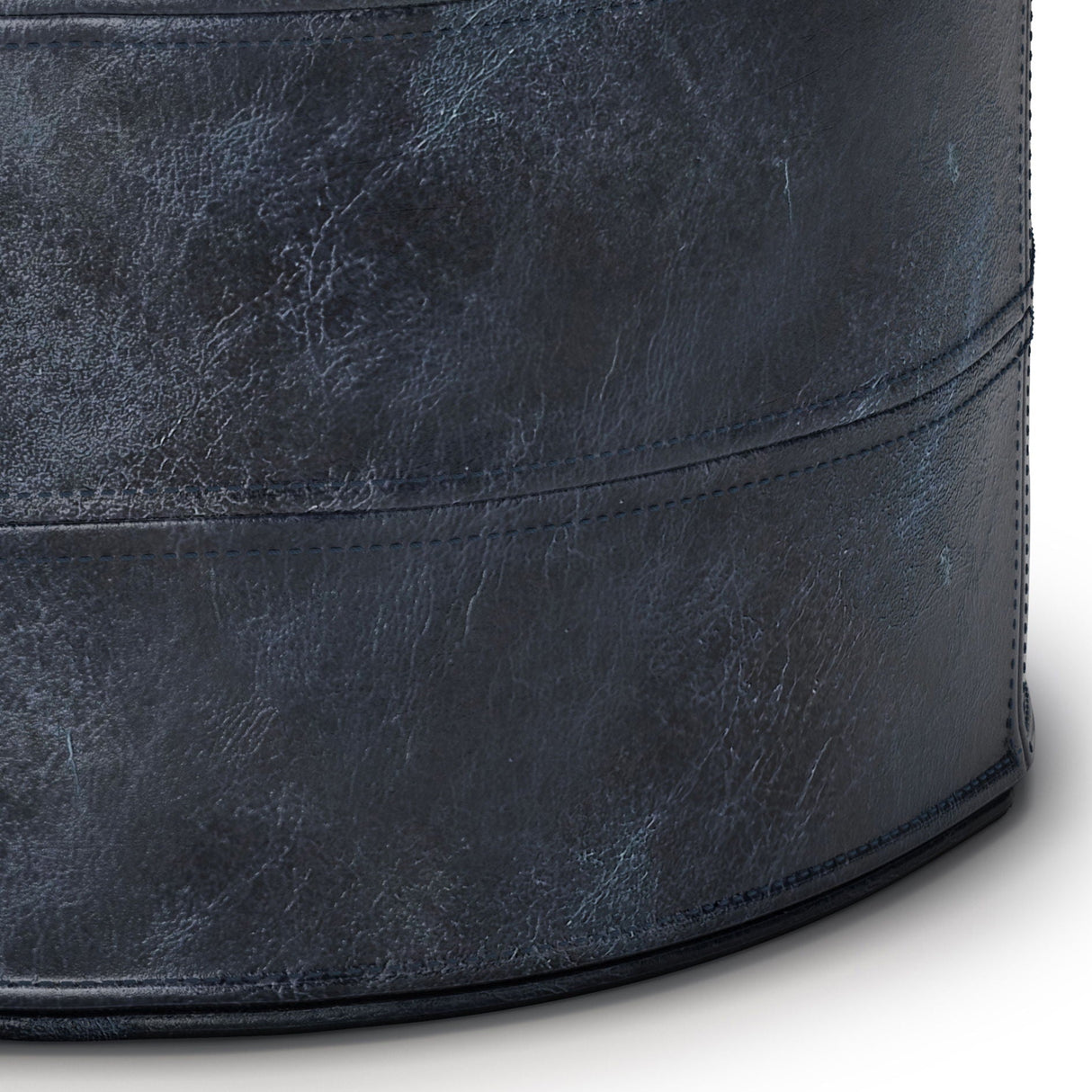 Connor - Handcrafted Round Pouf by Couch.com