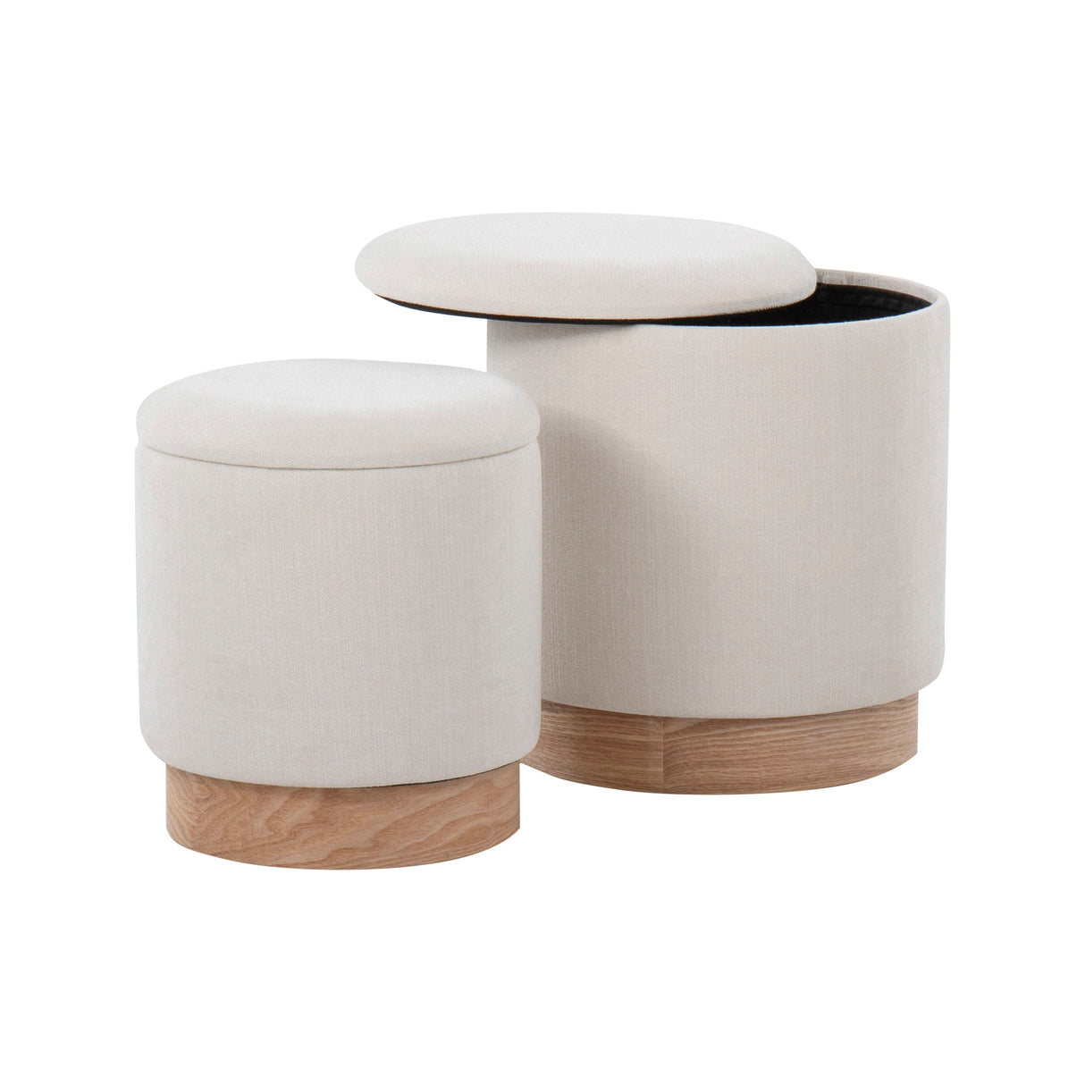 Marla - Contemporary, Nesting Ottoman Set by Couch.com