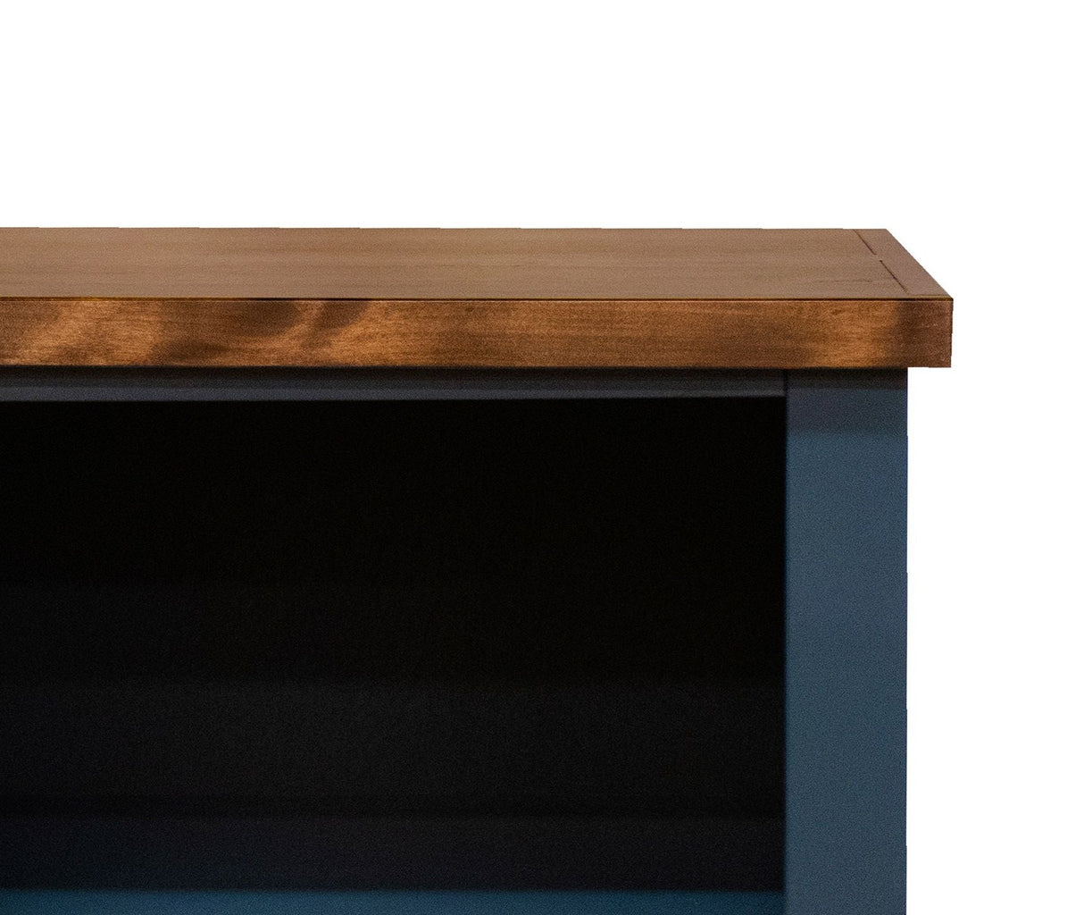 Nantucket - 5 Shelf Bookcase - Blue Denim, Whiskey by Couch.com