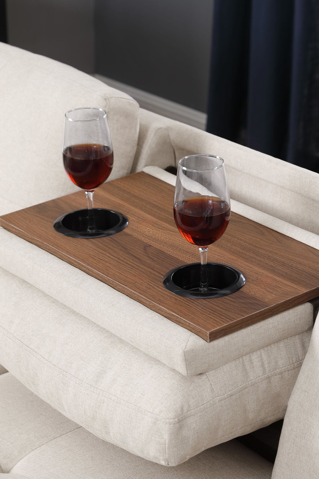 Alger - Wide Left Hand Facing Sofa & Chaise With Ottoman - Beige by Couch.com