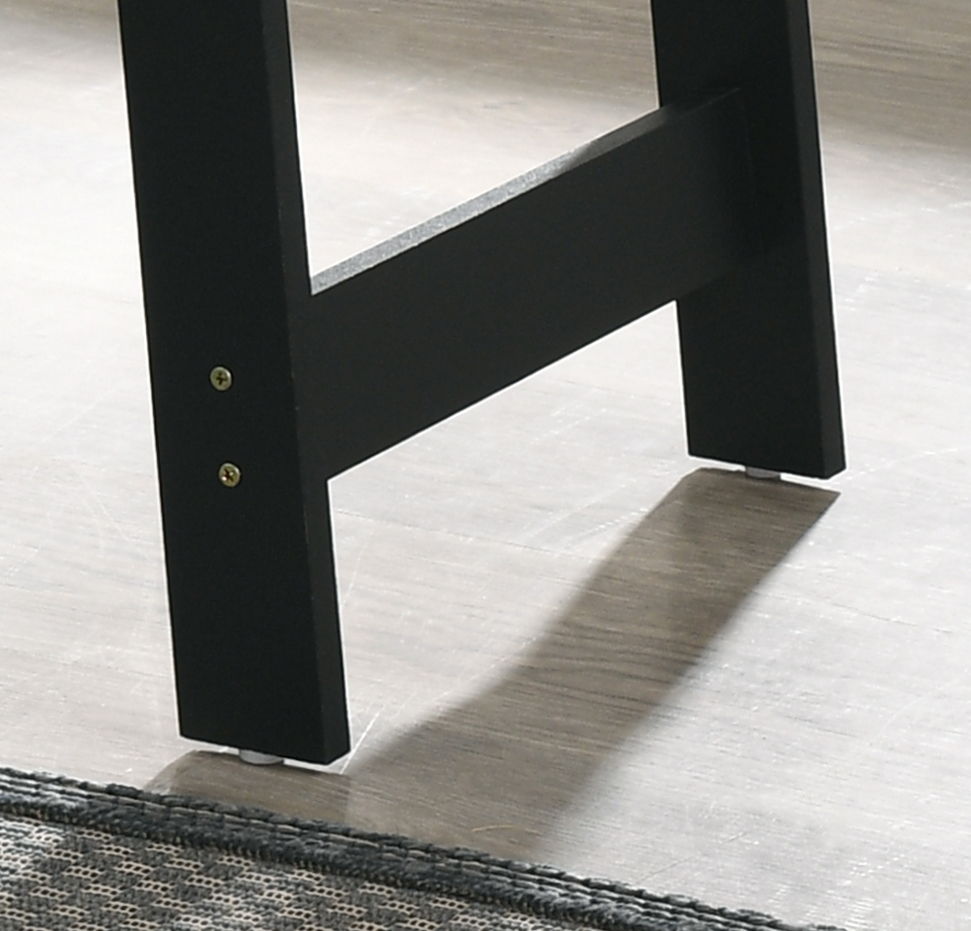 Kenzo - End Table With Faux Marble Top Finish - Black by Couch.com