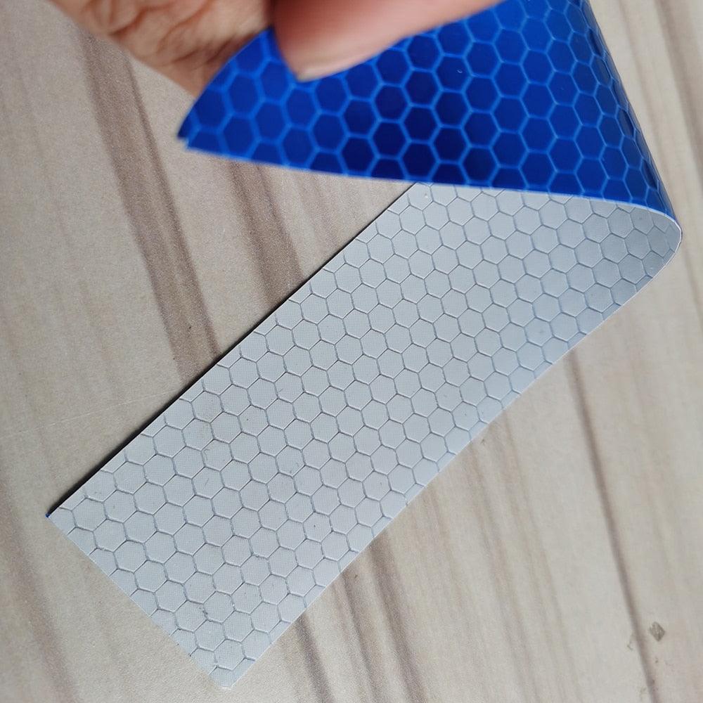 5pcs/set Car Reflectance Reflector Sticker Auto Strong Reflective Stickers Car Body Trunk Exterior Auto Accessories Reflective Tape Reflex Reflective Stickers Car Trunk Reflective Stickers Night Visibility Reflective Decal Waterproof Exterior Warning