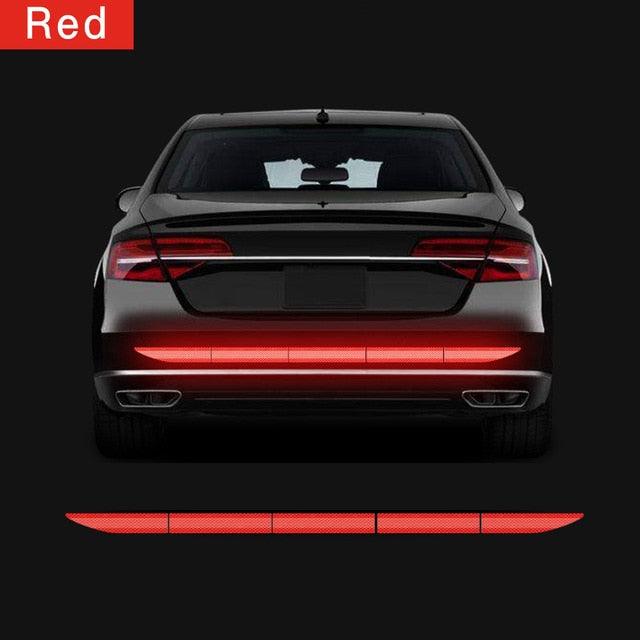 5pcs/set Car Reflectance Reflector Sticker Auto Strong Reflective Stickers Car Body Trunk Exterior Auto Accessories Reflective Tape Reflex Reflective Stickers Car Trunk Reflective Stickers Night Visibility Reflective Decal Waterproof Exterior Warning