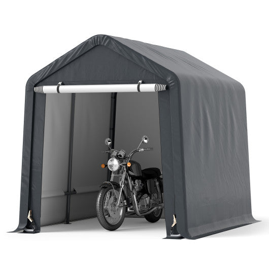 6 x 6.5/8 x 6.5 Feet Portable Motorcycle Outdoor Storage Shelter-8 Feet