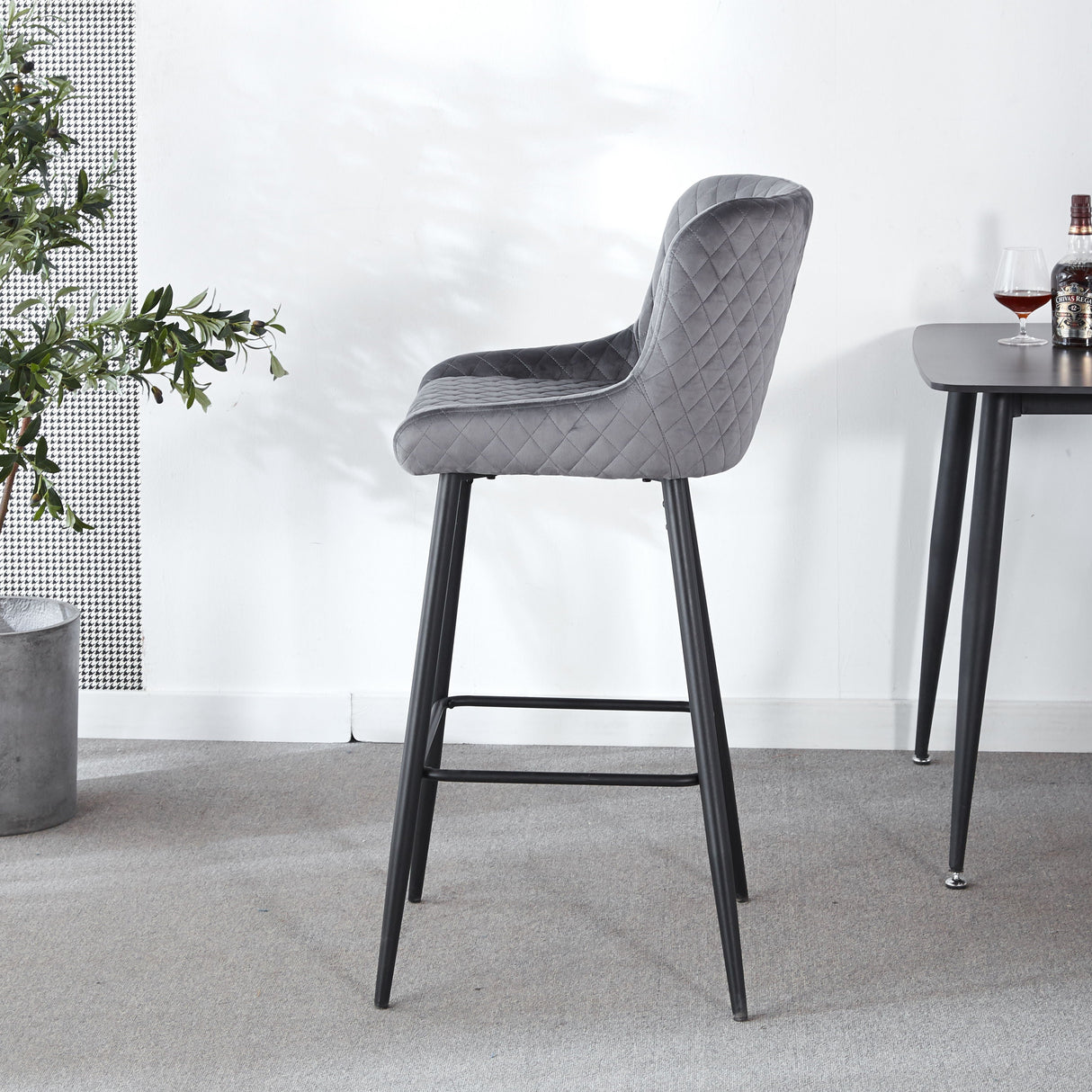 Ergonomic Counter Height Bar Stool (Set of 2) by Couch.com