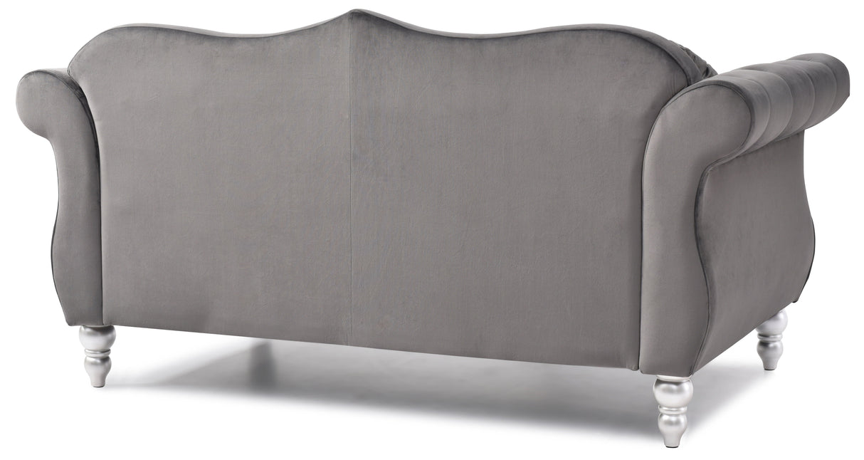 Stylish Flared Arm Loveseat by Couch.com