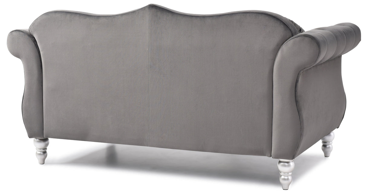 Stylish Flared Arm Loveseat by Couch.com