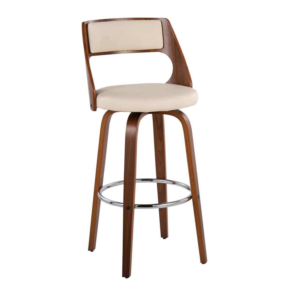 Cecina - Mid-Century Modern Barstool With Swivel (Set of 2) by Couch.com