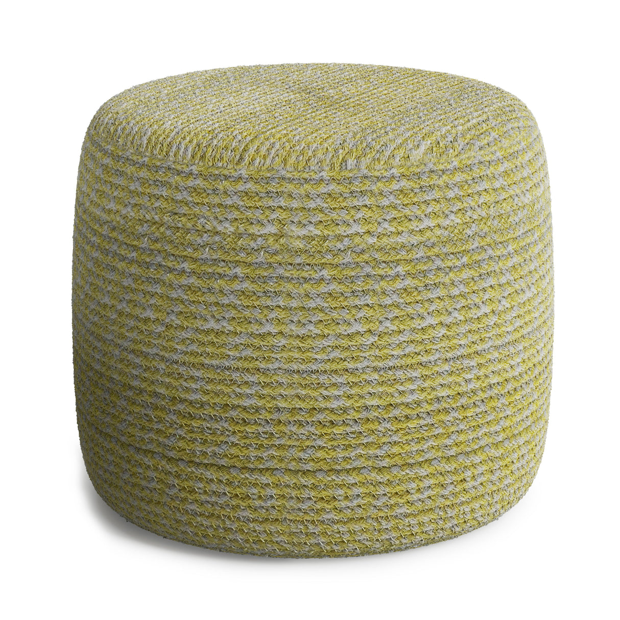 Bayley - Versatile Round Braided Pouf by Couch.com