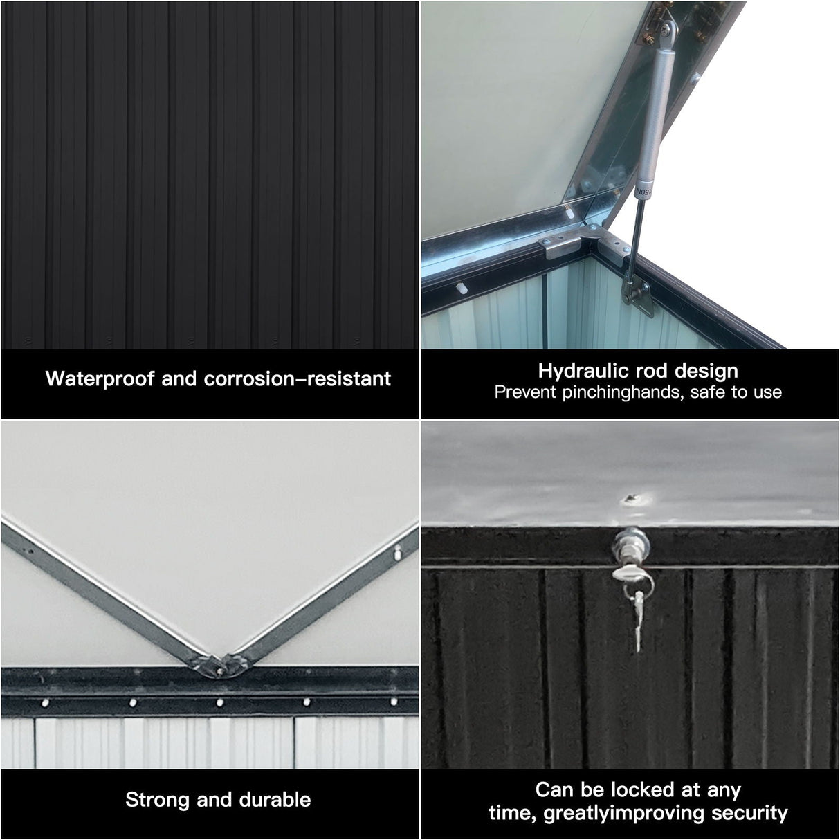 Metal Storage Box Store Small - Black by Couch.com