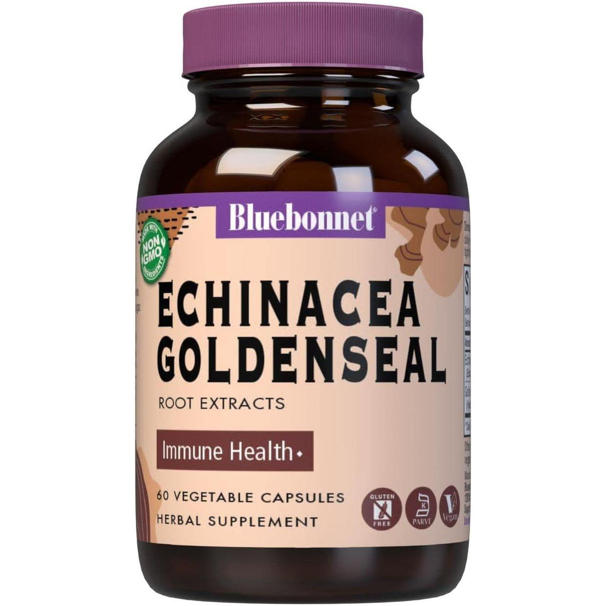 Bluebonnet?s Standardized Echinacea Root Extrac 200 mg, 60 Vegetable Capsules