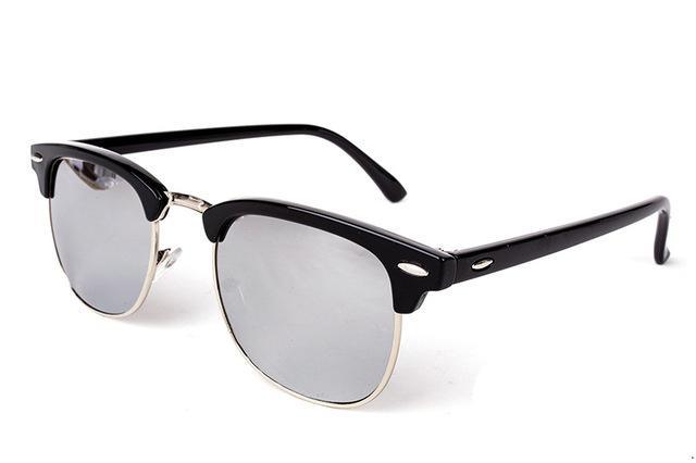 Luxury Popular Famous Retro Semi-Rimless Brand Designer Sunglasses For Women and Men Polarized Classic Oculos De Sol Gafas Retro EyeglassesWith UV400 Sunglasses
