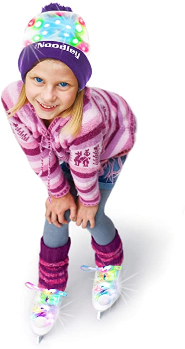 |4 Pairs| 5 Color Flashing LED Light Up Shoe Laces Glow in the Dark White Tie Shoelaces for Sneakers, Skates, 45 inch