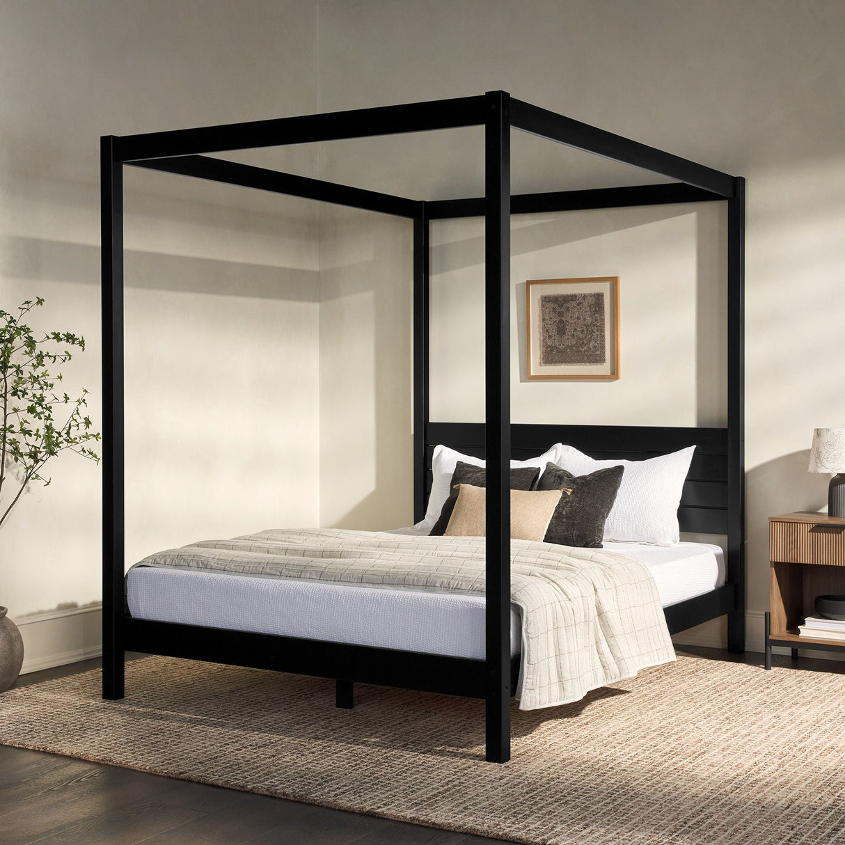 Canopy Bed Frame Modern Minimalist Boho by Couch.com
