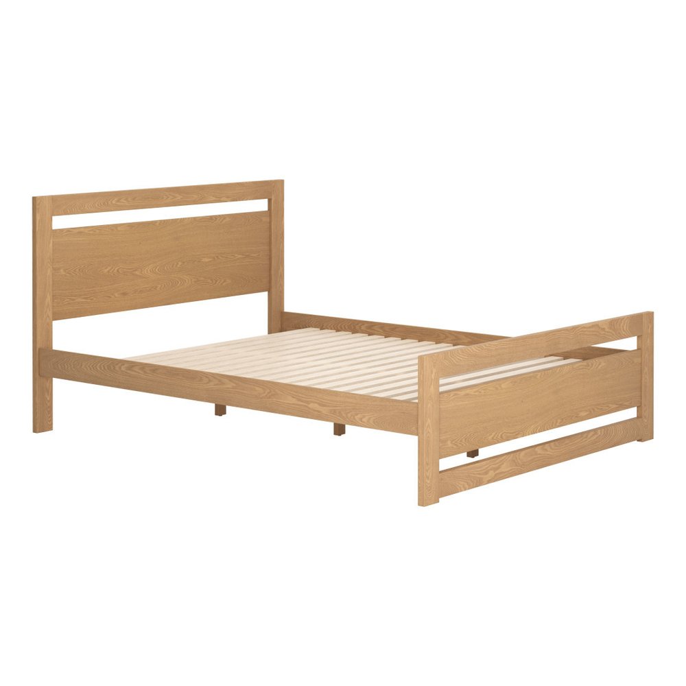 Brown Wood Queen Bed Frame