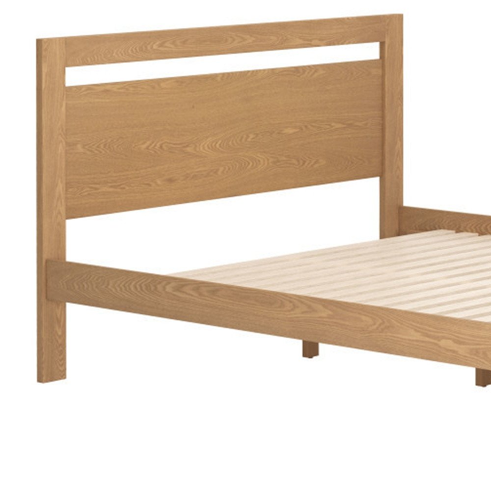 Brown Wood Queen Bed Frame