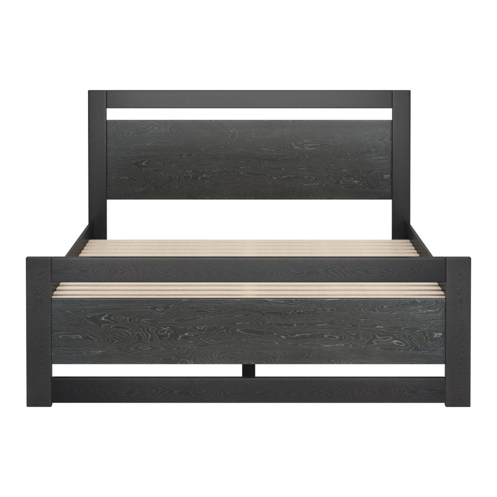 Black Wood Queen Bed Frame