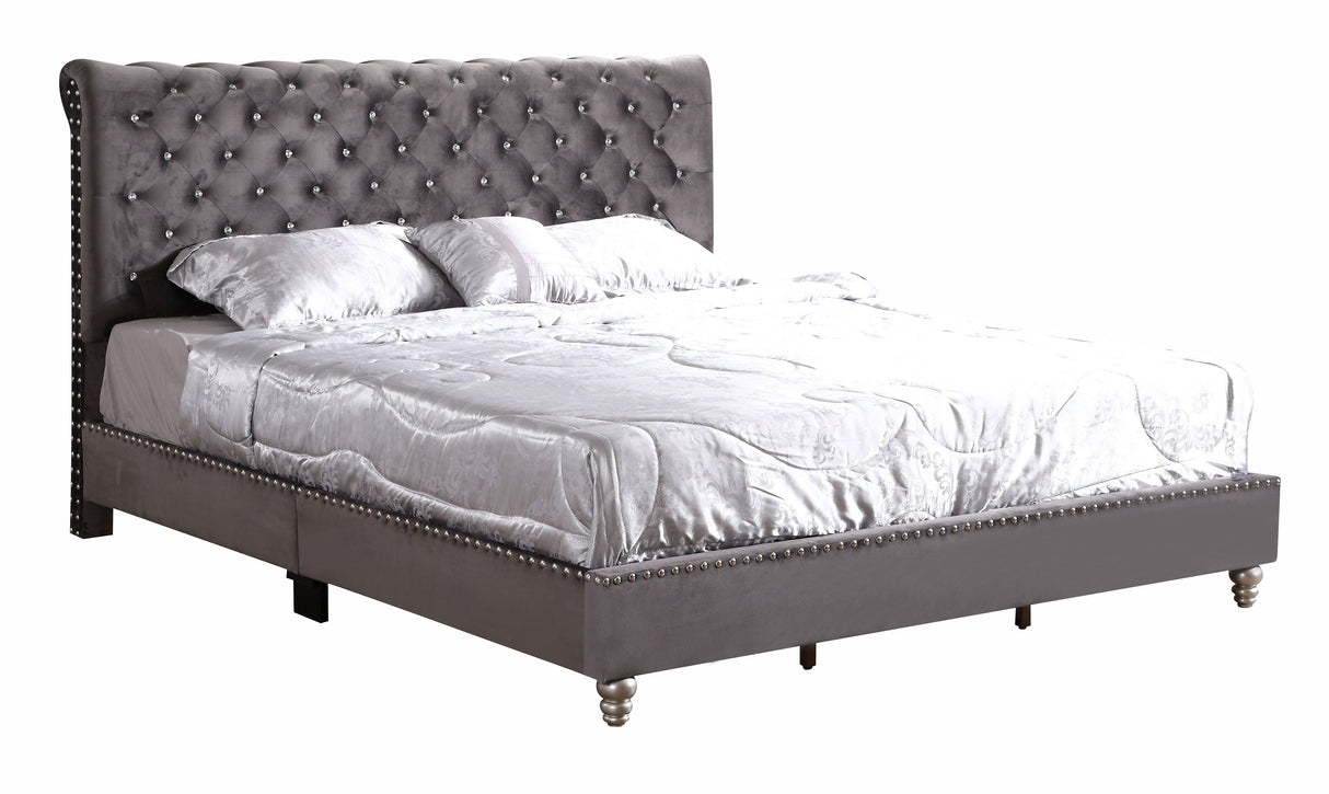 Elegant Transitional Upholstered Bed by Couch.com