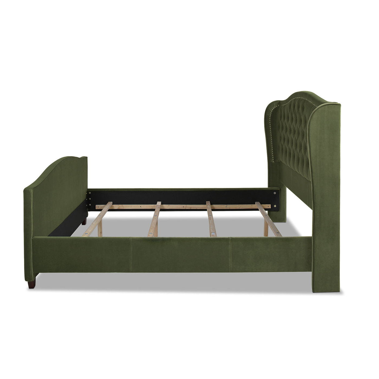 Marcella - Upholstered Shelter Headboard Bed Set by Couch.com