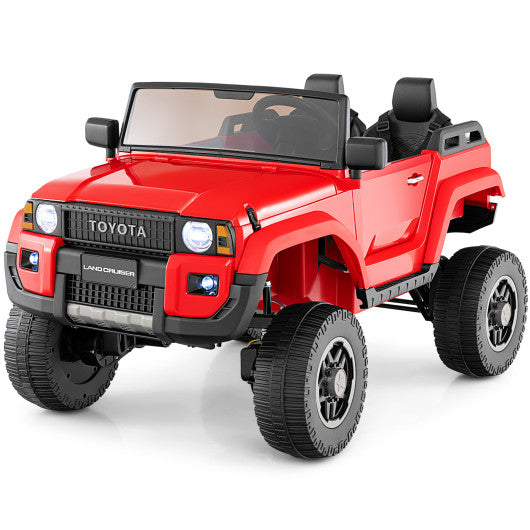 24V 2 Seater Ride on Car 4WD/2WD Switchable for Kids with Remote for Ages 3+-Red