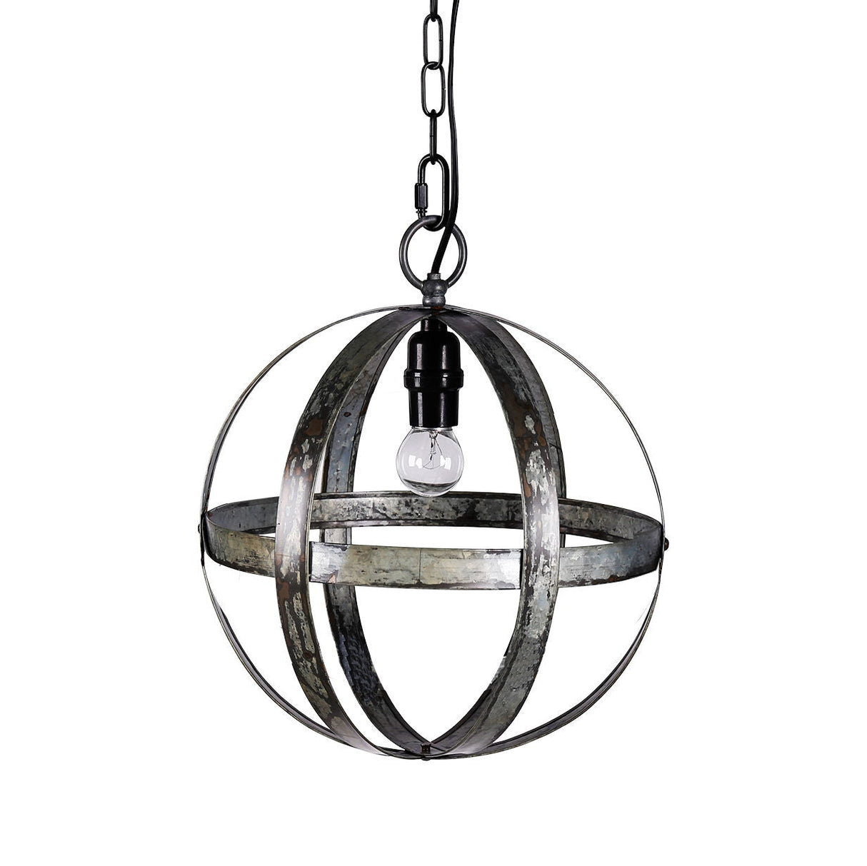 Metal Chandelier, Hanging Light Fixture With Adjustable Chain For Kitchen, Bulb Not Included - Gray by Couch.com