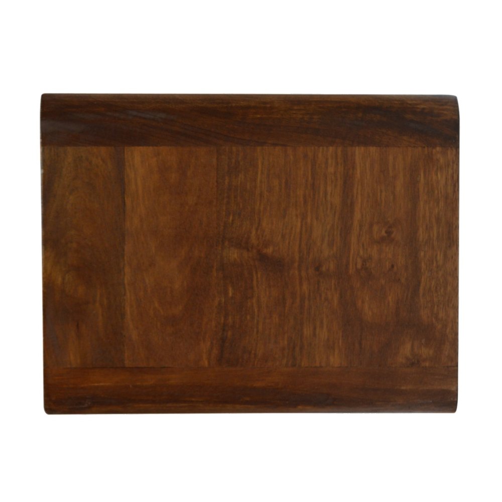18" Chestnut Solid Wood One Drawer Floating Nightstand