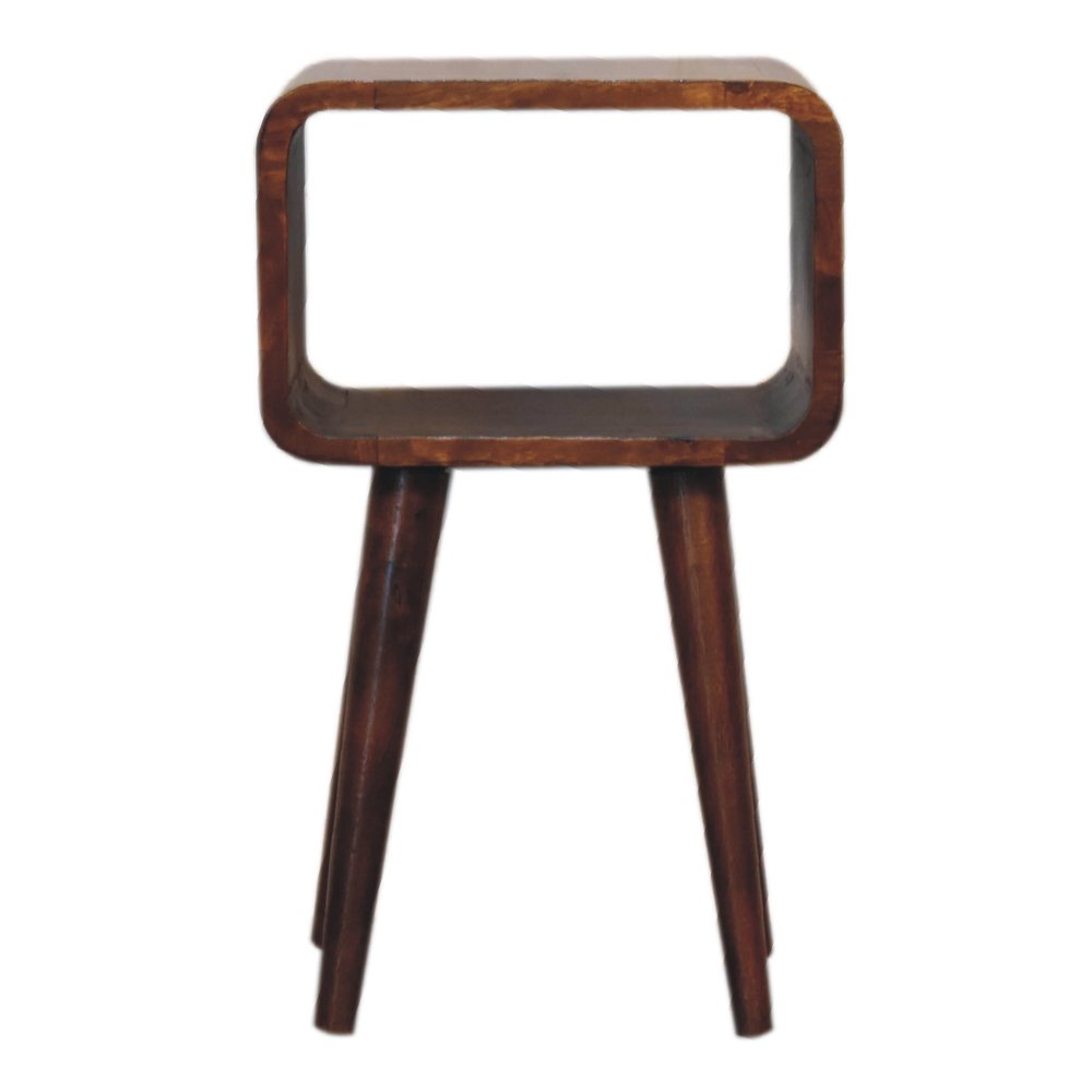 20" Chestnut Solid Wood Open Nightstand