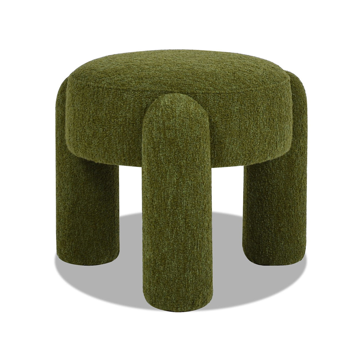 Hugo - Round Fully Upholstered Ottoman by Couch.com