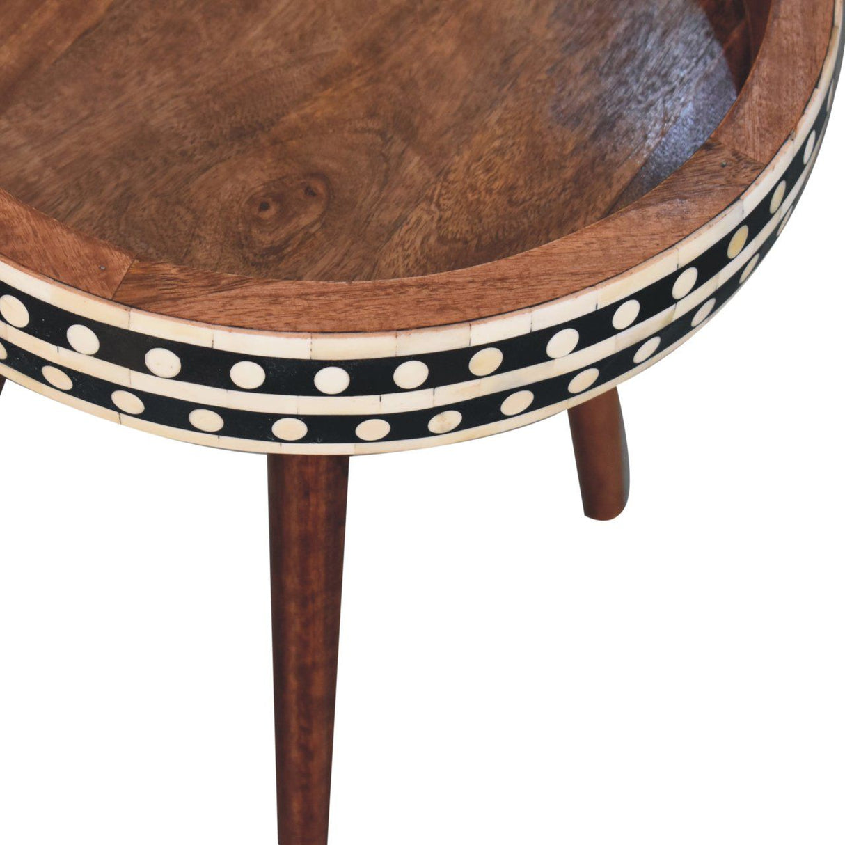Small Patterned Nordic Style End Table by Couch.com