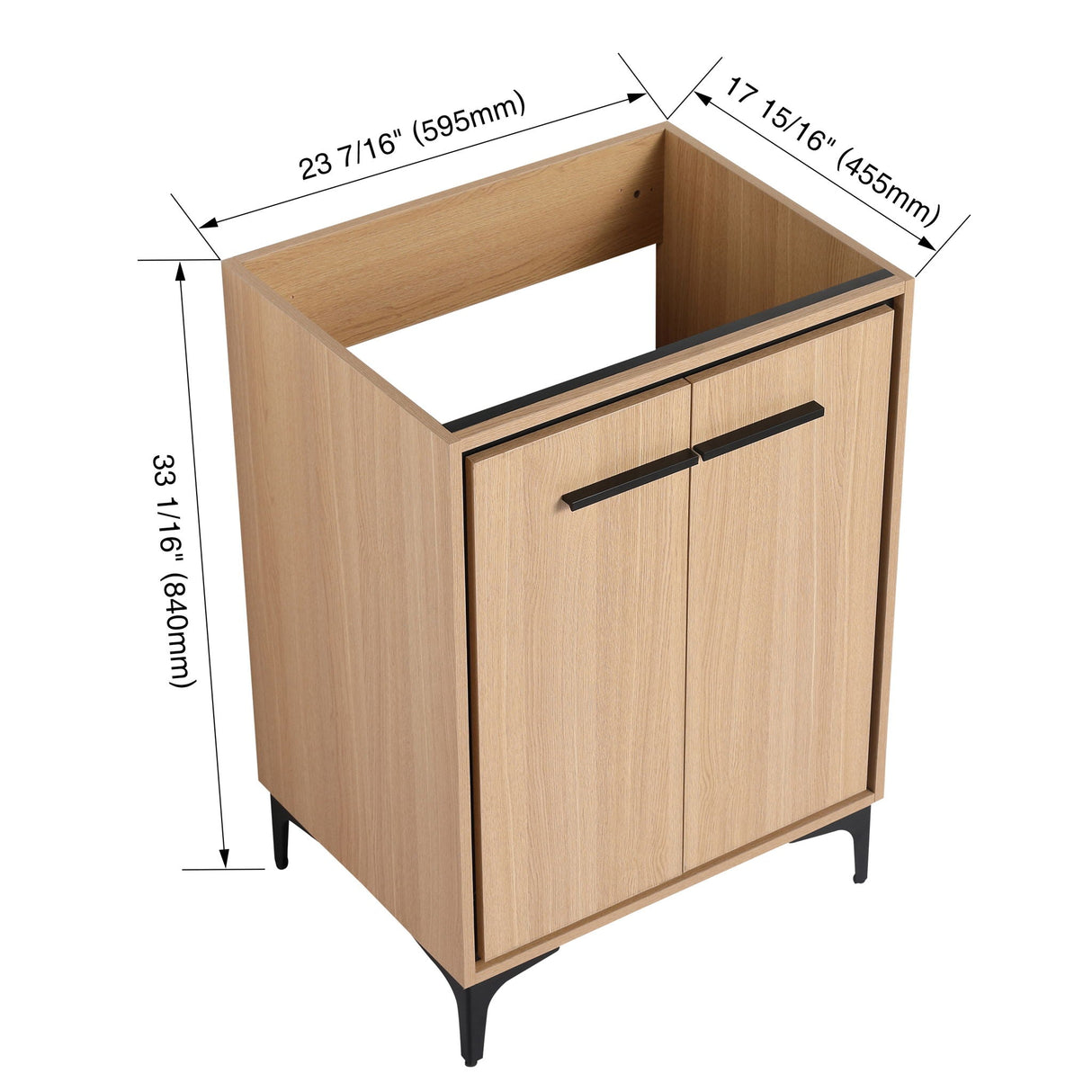 Modern Bathroom Vanity Cabinet With Soft Closing Doors by Couch.com