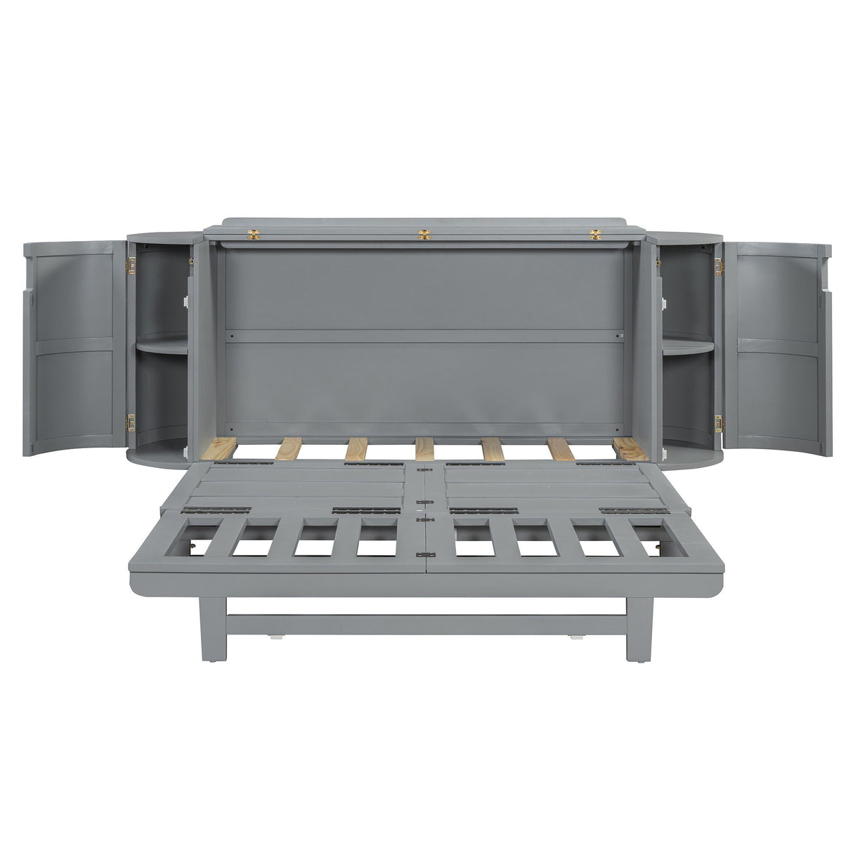 Murphy Bed With Hidden Storage & Modern Woven Design by Couch.com