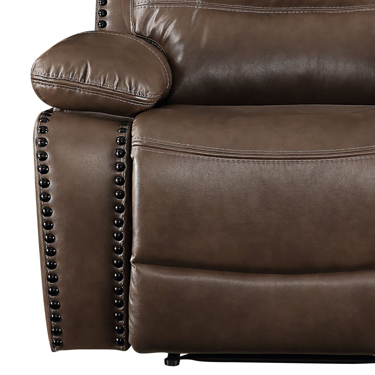 Aashi - Leather Gel Match Recliner Chair - Brown by Couch.com