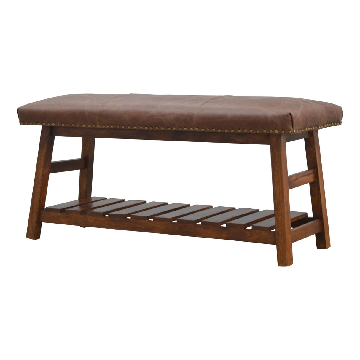 Buffalo - Hide Hallway Bench - Brown by Couch.com