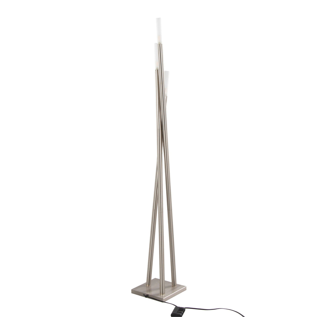 Icicle - Contemporary Floor Lamp - Nickel by Couch.com