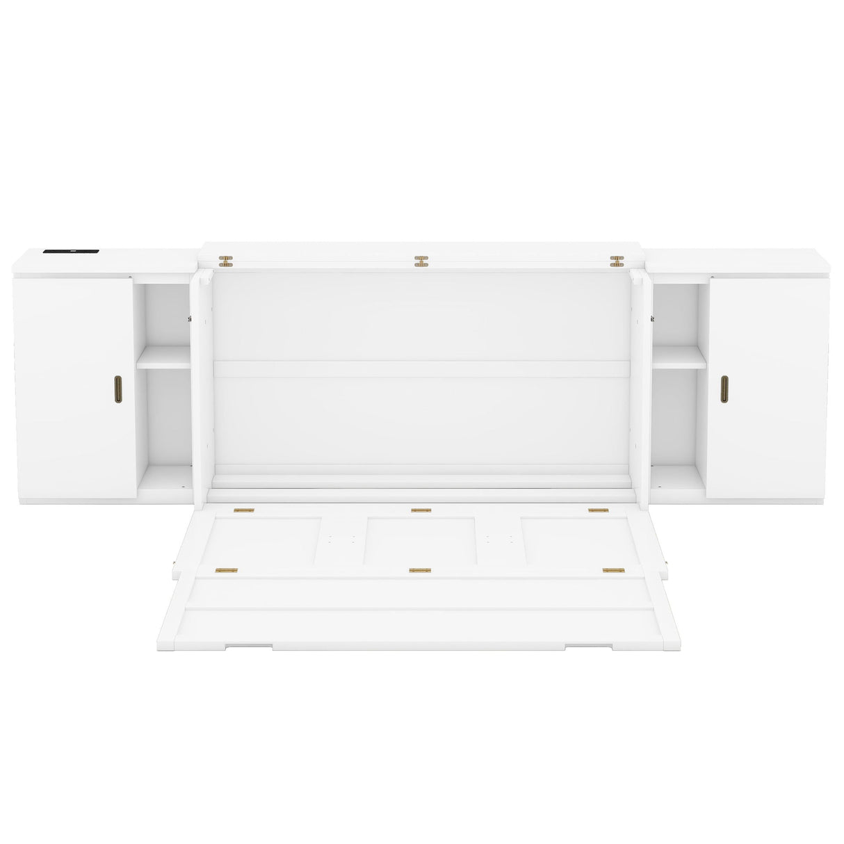 Murphy Bed With Shelves, Cabinets And USB Ports by Couch.com