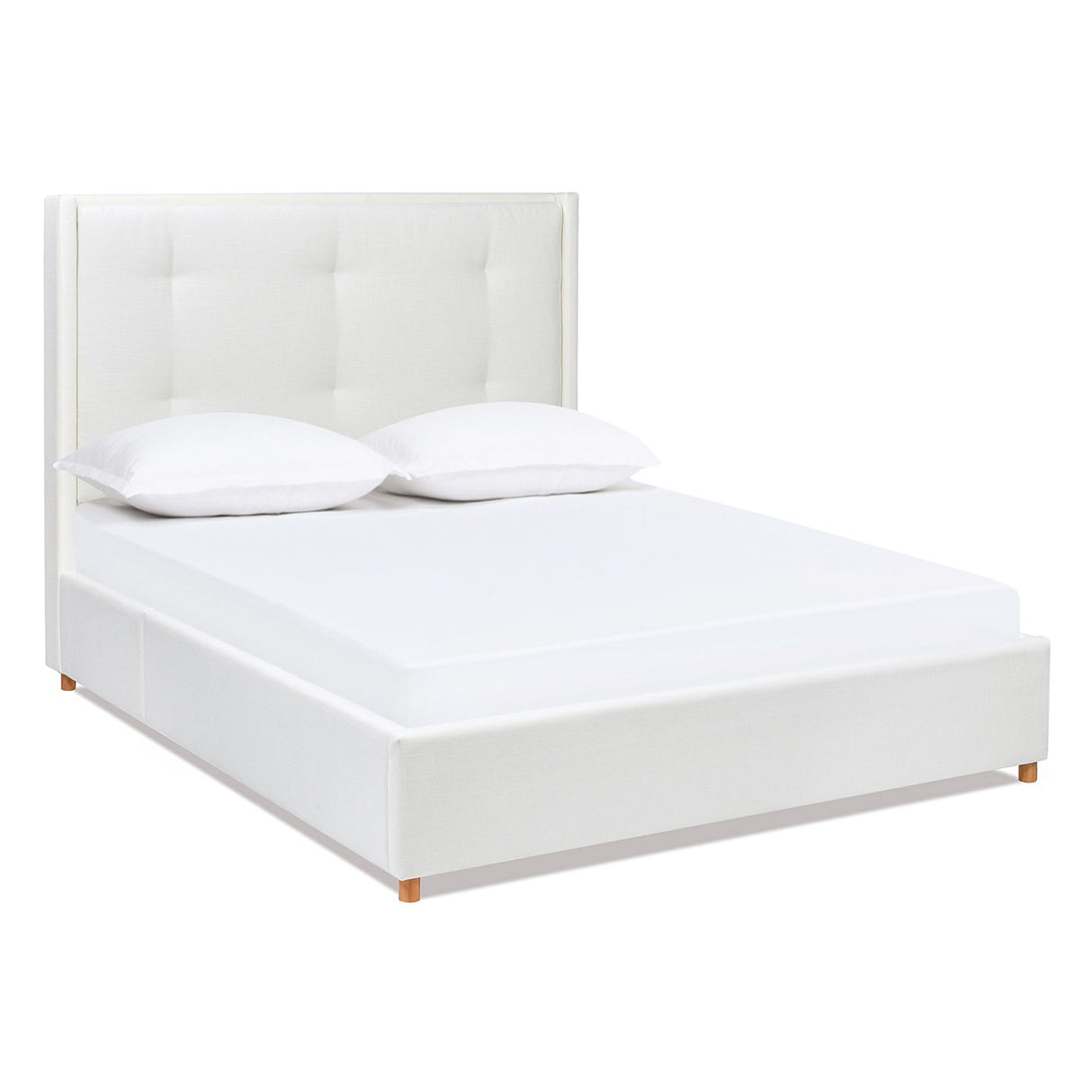 Miramar - Cushion Back Headboard Platform Bed Frame by Couch.com