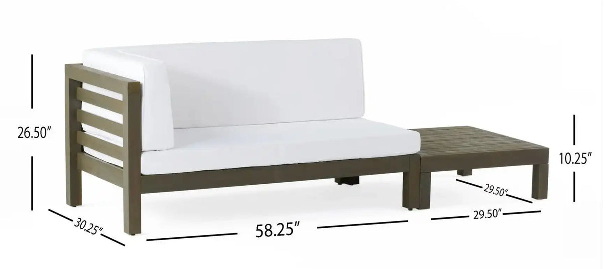 Oana Corner Bench and Coffee Table