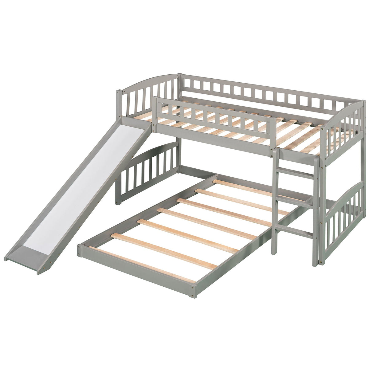 Functional Bunk Bed With Convertible Ladder And Slide by Couch.com