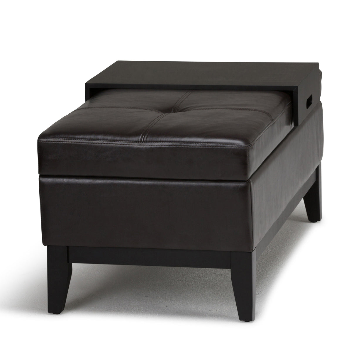 Oregon - Contemporary Storage Ottoman Bench With Tray by Couch.com