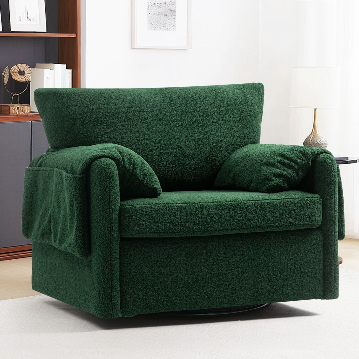 Oversized Swivel Armchair Modern Chair & Single Sofa Lounge, Comfortable Seating For Living Room by Couch.com