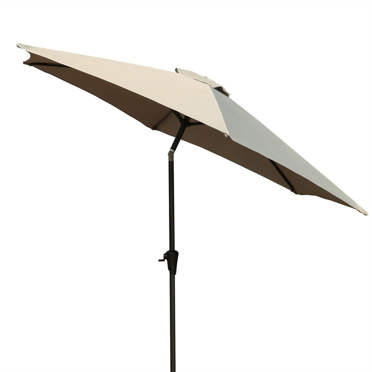 8.8' Outdoor Aluminum Patio Umbrella With 42 Pound Round Resin Umbrella Base by Couch.com