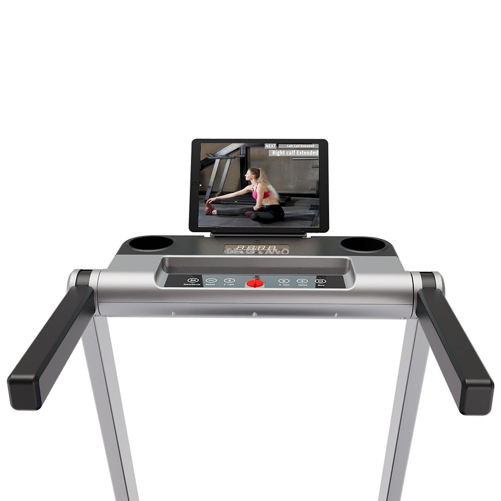 DeerRun A1 Pro Move+ 6% Incline Foldable Treadmill——2025 Upgraded Chip & NFC Support | 350Lbs, 10mph Silver