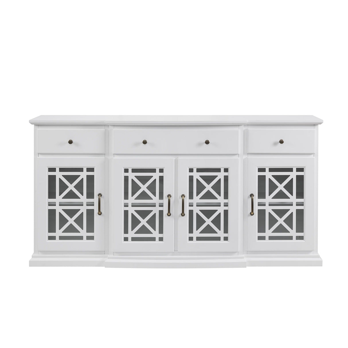 Classic Fretwork Detailed Glass Door Sideboard by Couch.com