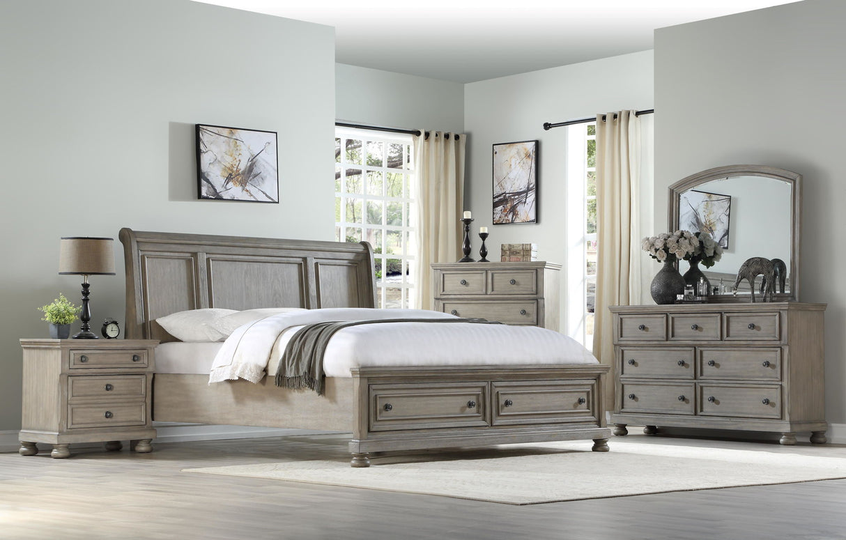 Nightstand Two Storage Drawers