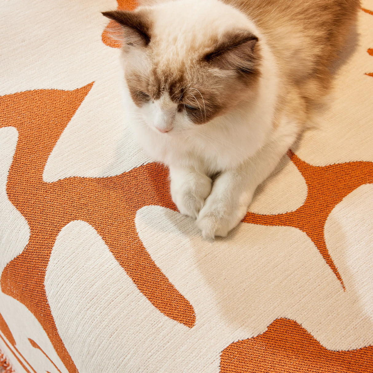 Chenille Floral Soft Thick Reversible Blanket Covers for Couch, Couch Protector Blanket Cover Sofa