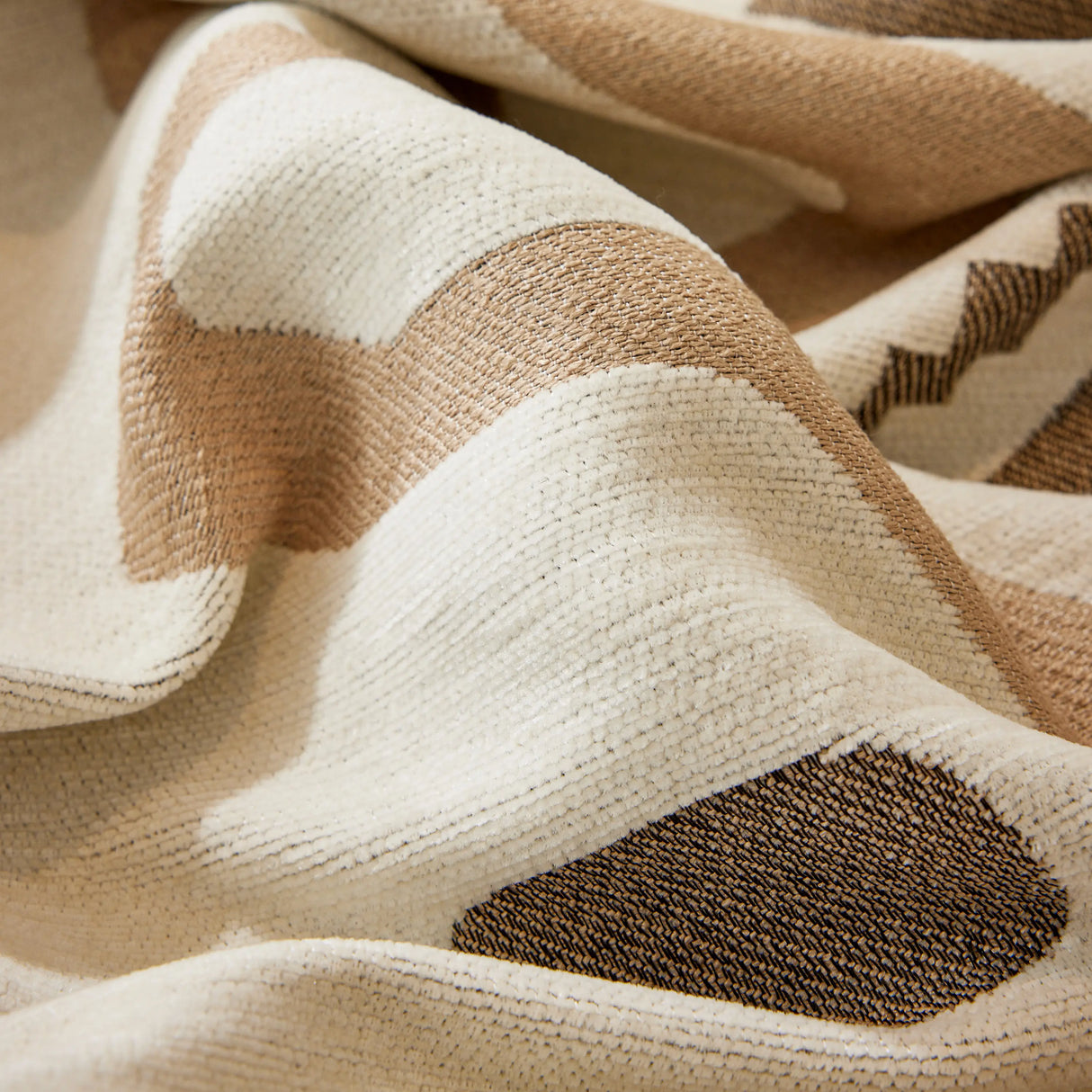 Boho Geometric Chenille Throw Sofa Cover Soft Textured Decorative Couch Blanket