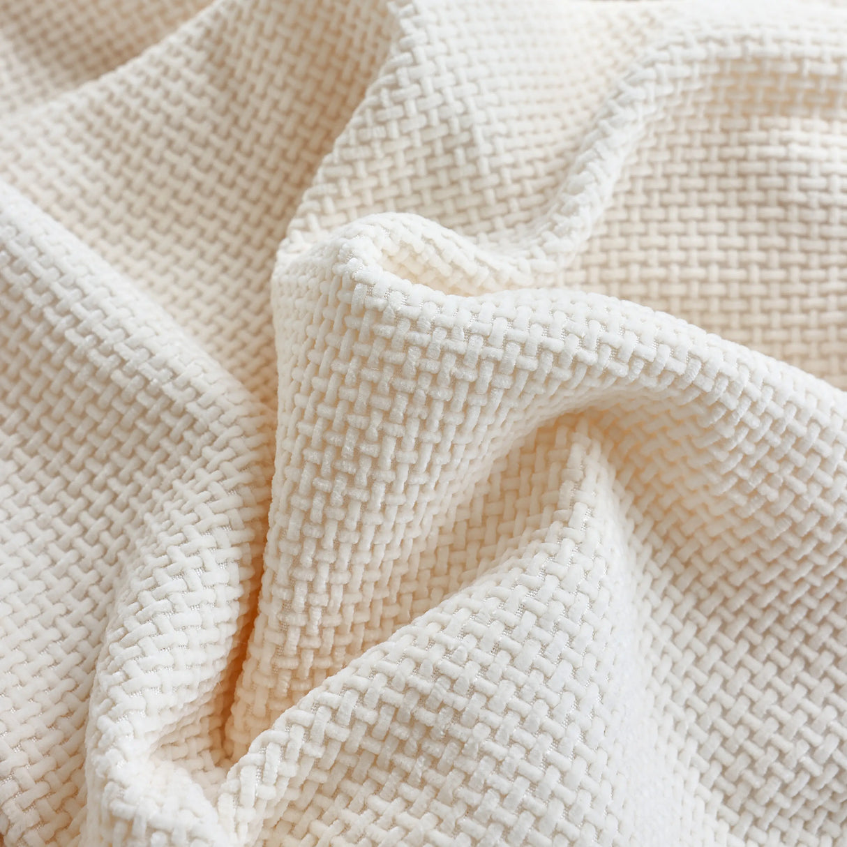 Chenille Thickened Solid Couch Blanket Throws, Reversible Couch Covers for Sectional Couches