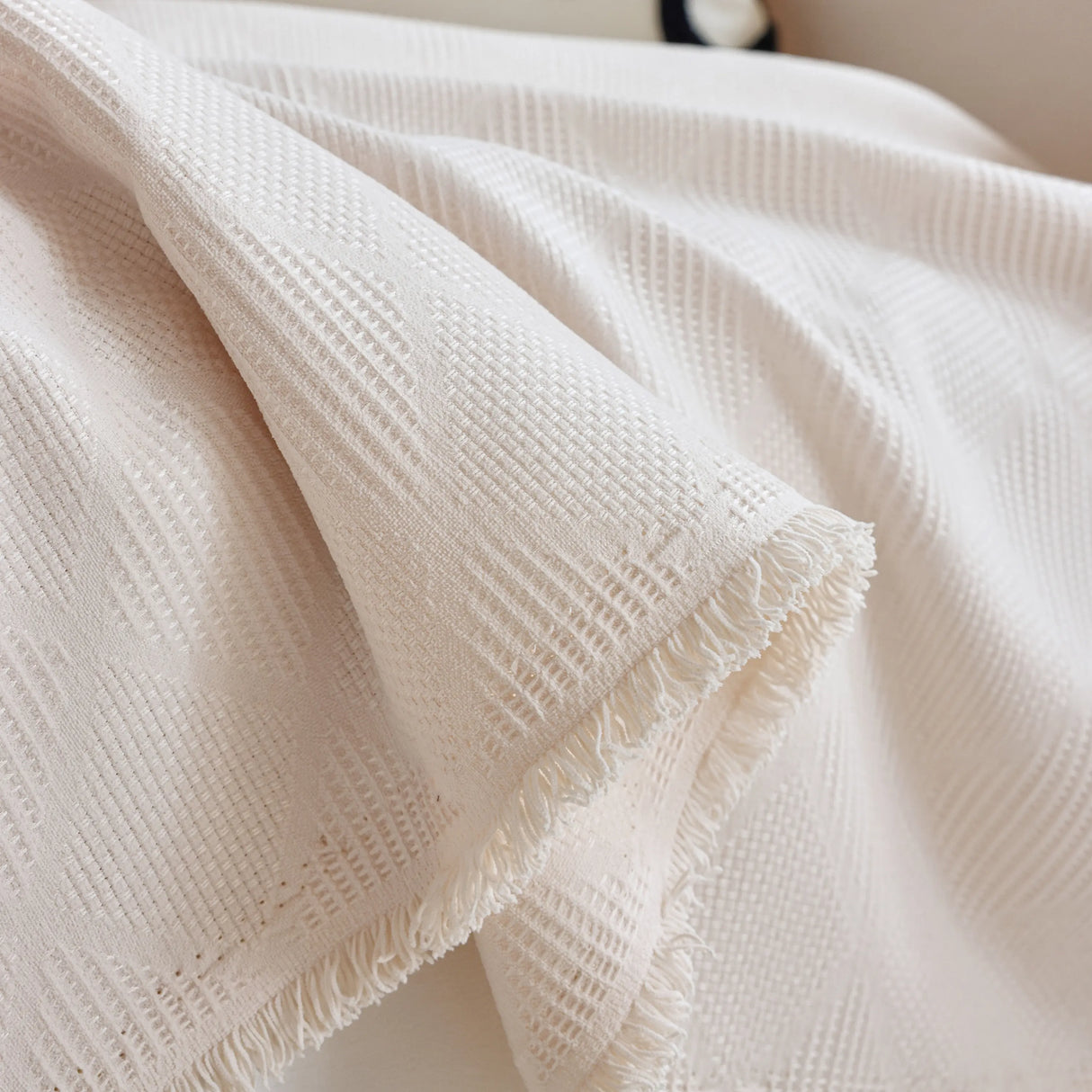 Textured Chenille Sofa Cover Throw, Soft Washable Couch Blanket Protector for Pets